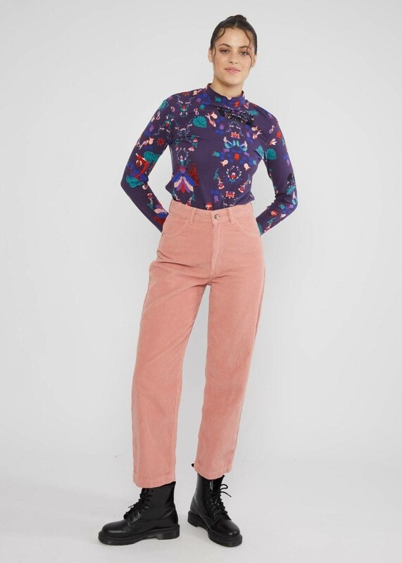 Blutsgeschwister Cordhose Blutsgeschwister Cordhose "high waist Olotte" rosa
