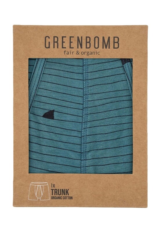 Greenbomb Boxershorts blau/gemustert Greenbomb Boxershorts blau/gemustert