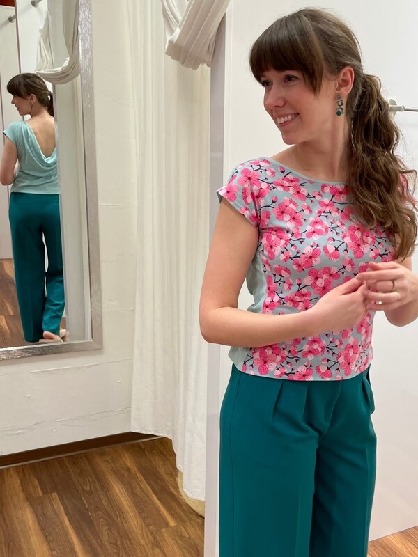 Miranda Merra Shirt Miranda Merra Shirt "Kirschblüte" mint/rosa