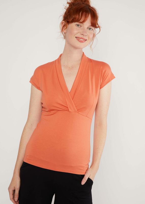 Blutsgeschwister Shirt Blutsgeschwister Shirt "Mon Cher Cache-Coer" orange