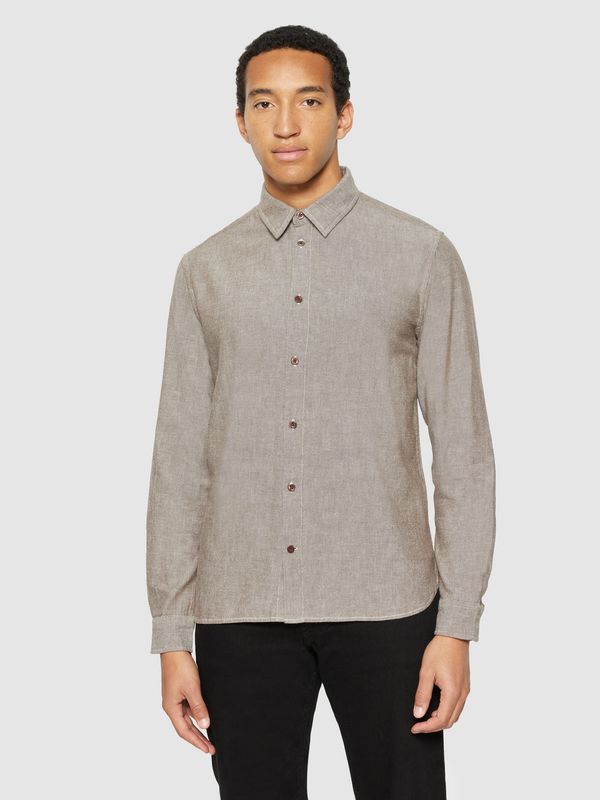 Knowledge Cotton Hemd langarm creme/braun gestreift Knowledge Cotton Hemd langarm creme/braun gestreift
