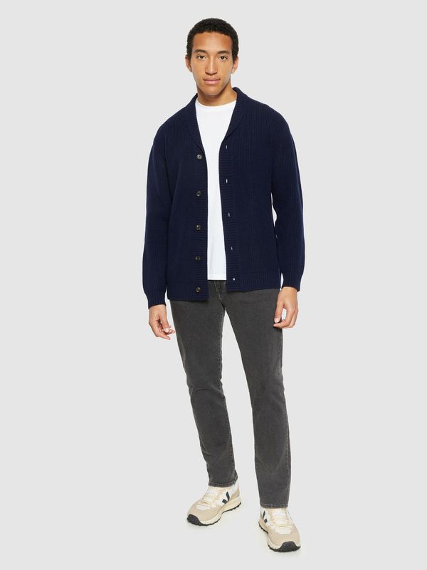 Knowledge Cotton Strickjacke dunkelblau Knowledge Cotton Strickjacke dunkelblau