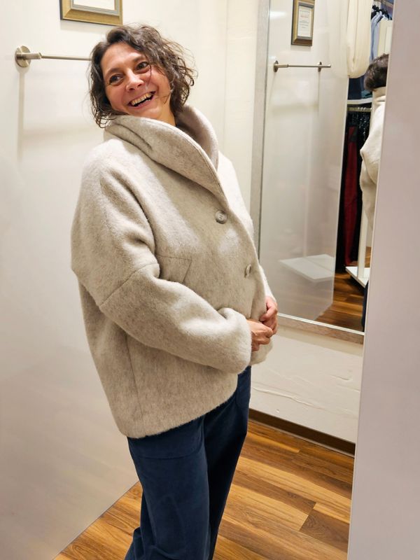 GR Nature Wollmantel GR Nature Wollmantel "Kurzjacke" creme