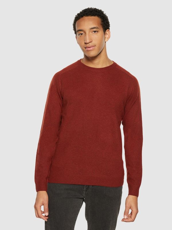Knowledge Cotton Pullover aus Wolle terra Knowledge Cotton Pullover aus Wolle terra