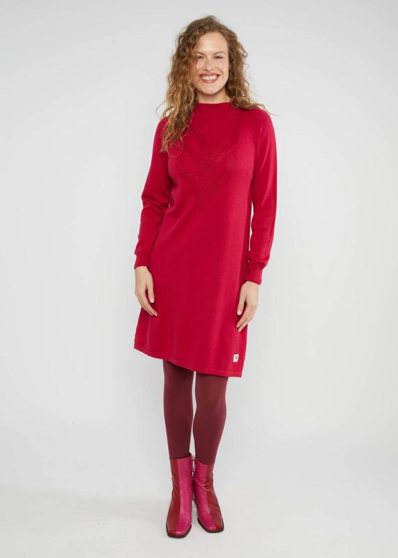 Blutsgeschwister Kleid "Braided and Easy" rot