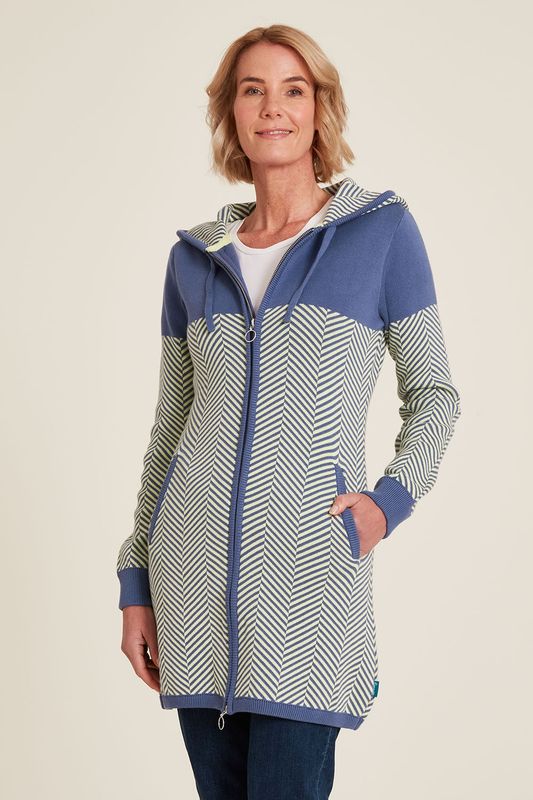 Tranquillo Strickjacke W24A66 grün/blau gemustert Tranquillo Strickjacke W24A66 grün/blau gemustert