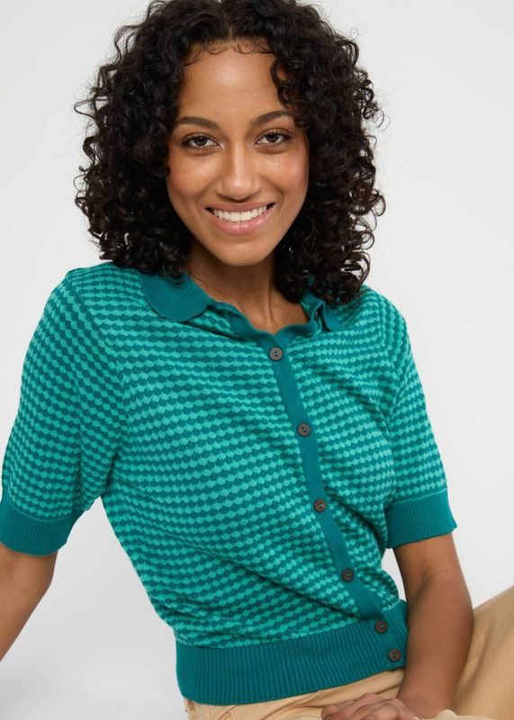 Blutsgeschwister Shirt Blutsgeschwister Shirt "Petite Poloette" türkis