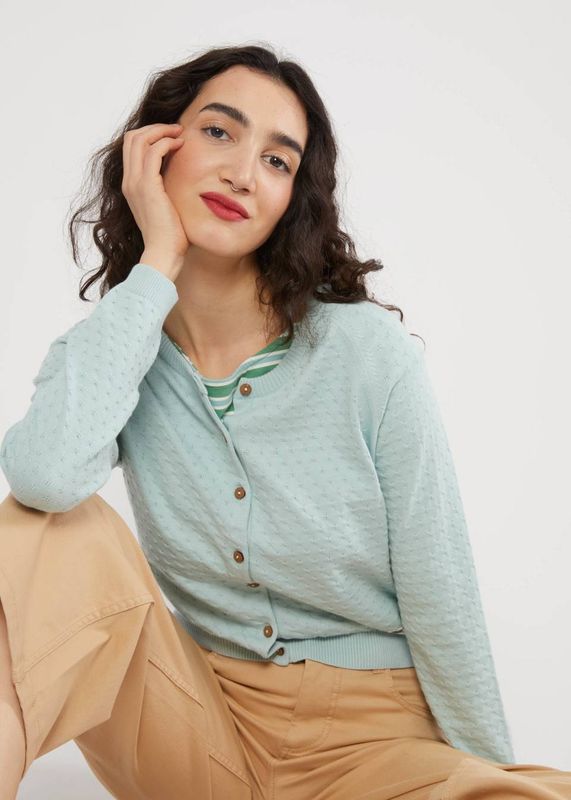 Blutsgeschwister Strickjacke Blutsgeschwister Strickjacke "Sweet Knit" hellblau