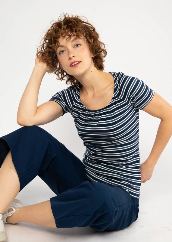 Blutsgeschwister Shirt Blutsgeschwister Shirt "Vintage Heart" blau/gestreift