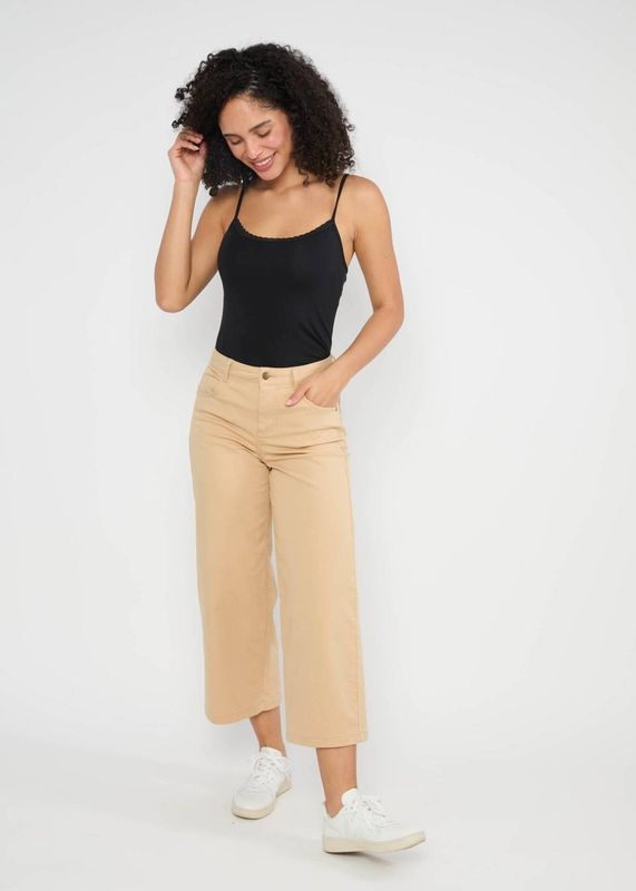 Blutsgeschwister Hose Blutsgeschwister Hose "High Waist Culotte" beige