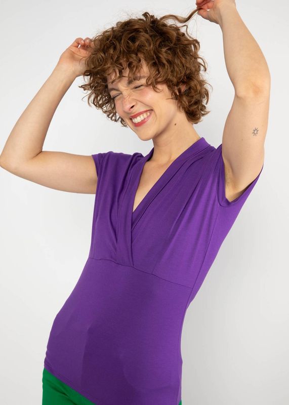 Blutsgeschwister Shirt Blutsgeschwister Shirt "Mon Cher Cache-Cœur" lila