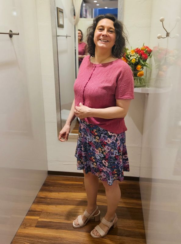 Miranda Merra Big-Shirt aus Strick malve Miranda Merra Big-Shirt aus Strick malve