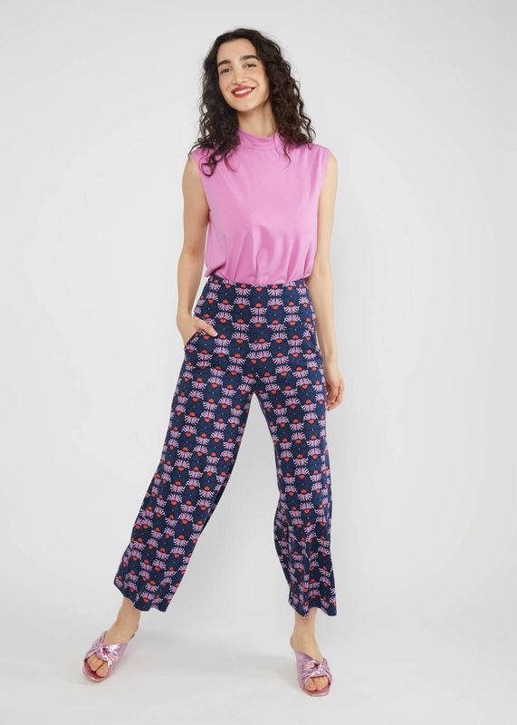 Blutsgeschwister Hose Blutsgeschwister Hose "Cul the Berlin" blau/gemustert