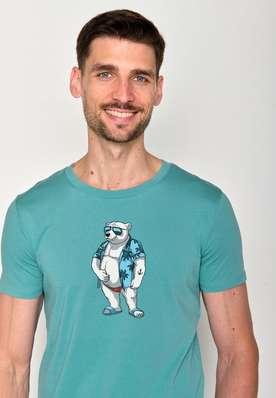 Greenbomb T-Shirt Eisbär hellblau Greenbomb T-Shirt Eisbär hellblau