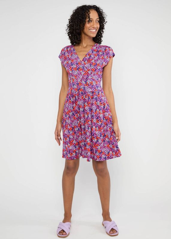 Blutsgeschwister Kleid Blutsgeschwister Kleid "La Vie est Belle" lila/geblümt