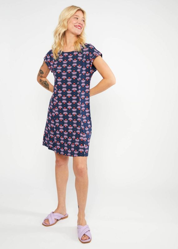 Blutsgeschwister Kleid Blutsgeschwister Kleid "Go Odette" blau/gemustert