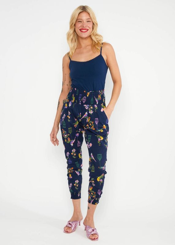 Blutsgeschwister Hose Blutsgeschwister Hose "Madame Chouchou" blau/gemustert