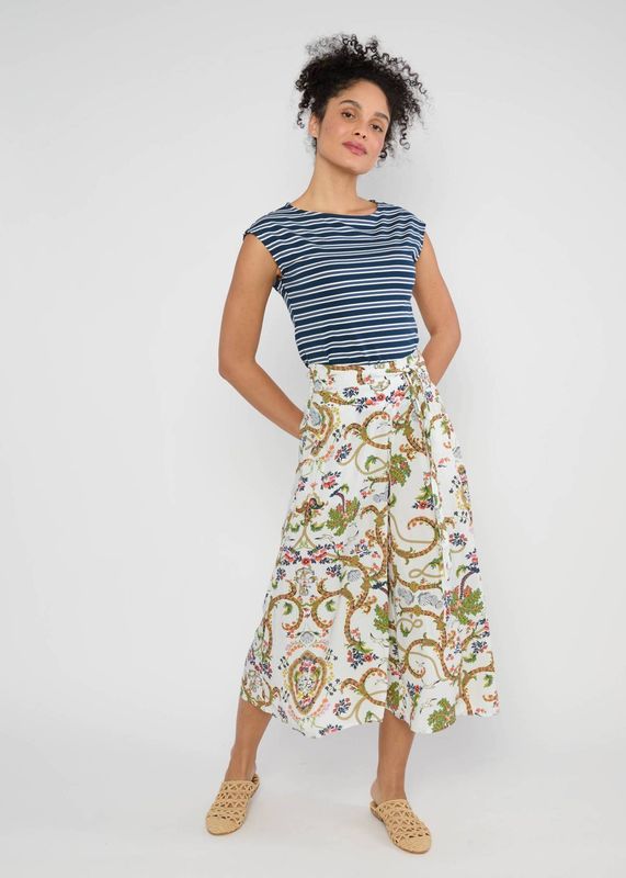 Blutsgeschwister Hose Blutsgeschwister Hose "Flotte Culotte" weiß/bunt gemustert