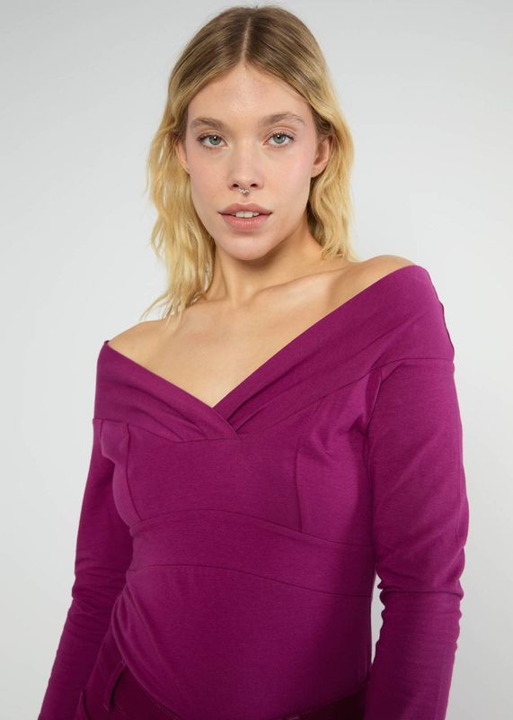 Blutsgeschwister Shirt "Lovebird kiss" beere
