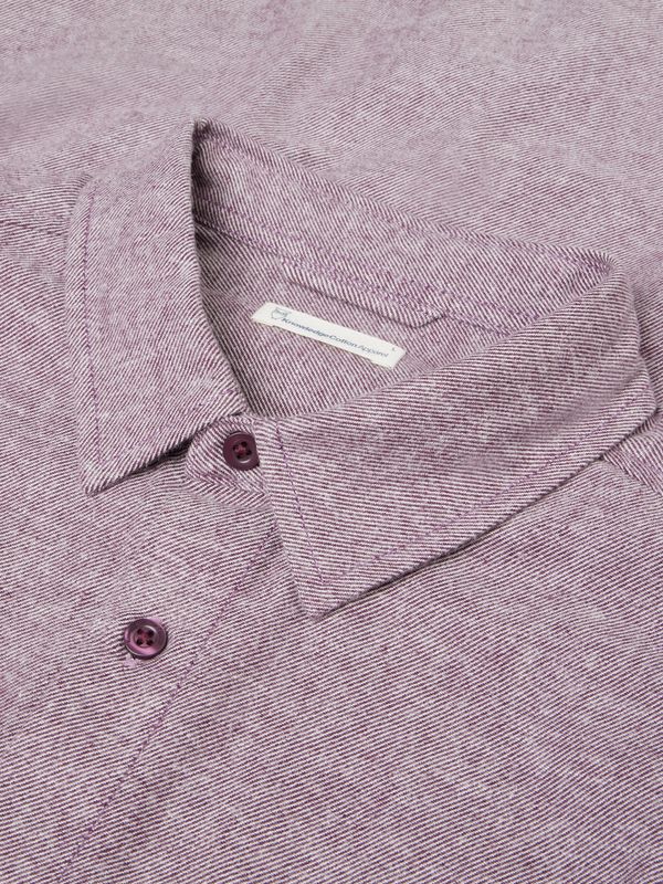 Knowledge Cotton Hemd berre/creme Struktur Knowledge Cotton Hemd berre/creme Struktur