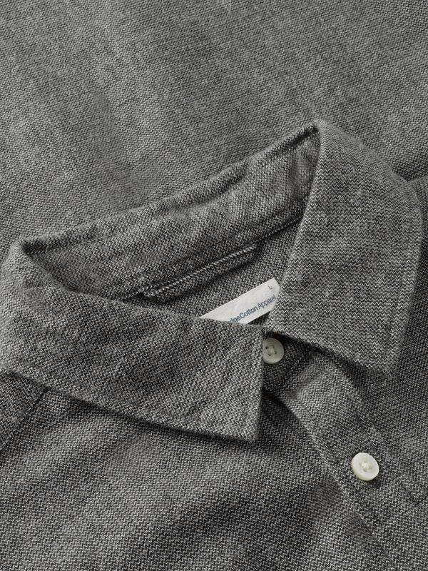 Knowledge Cotton Hemd grün/fishbone Knowledge Cotton Hemd grün/fishbone