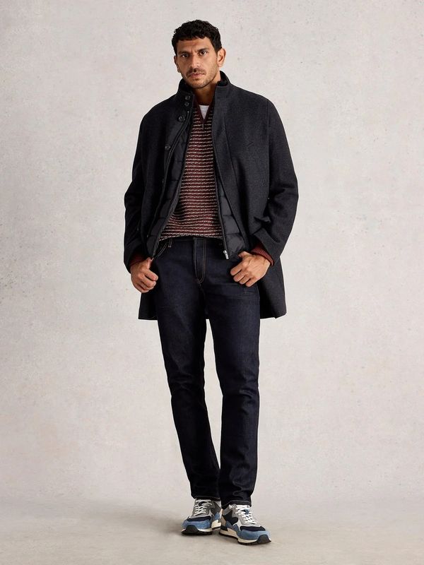 White Stuff Wollmantel mit herausnehmbarer Weste anthrazit White Stuff Wollmantel mit herausnehmbarer Weste anthrazit