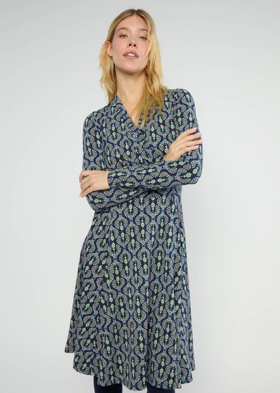 Blutsgeschwister Kleid Blutsgeschwister Kleid "Shalala Tralala" blau/bunt gemustert