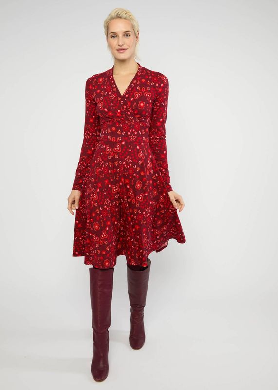 Blutsgeschwister Kleid Blutsgeschwister Kleid "Shalala Tralala" rot/gemustert