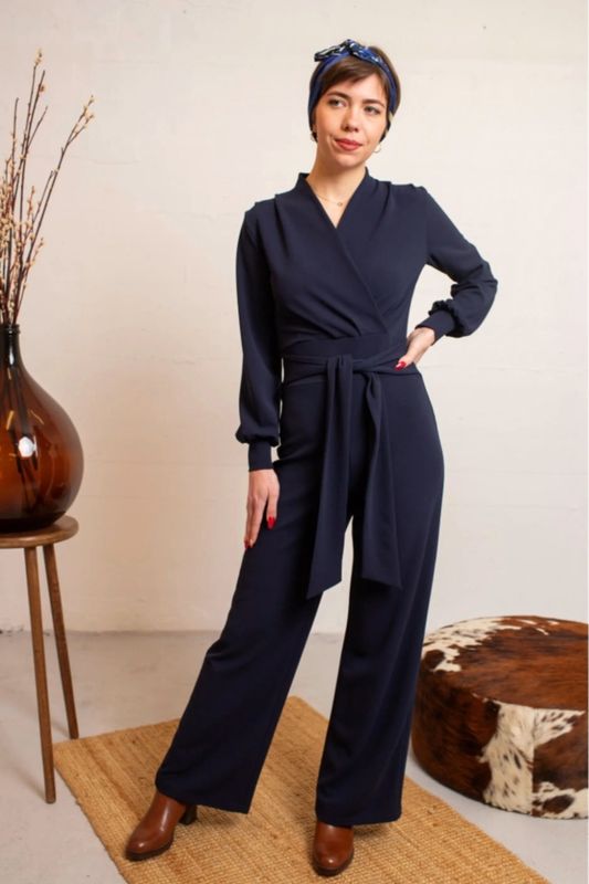Verry Cherry Jumpsuit Verry Cherry Jumpsuit "Emmylou" navy