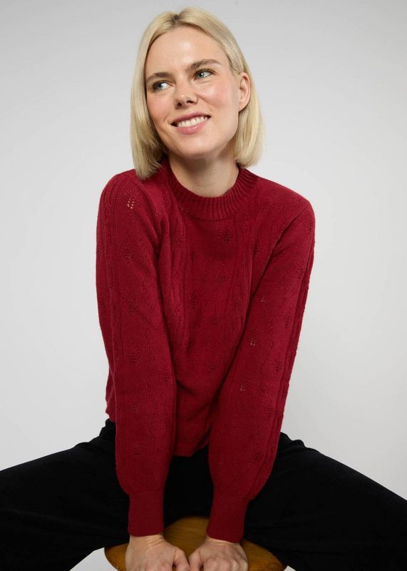 Blutsgeschwister Pullover Blutsgeschwister Pullover "Fine Craft Crew" rot