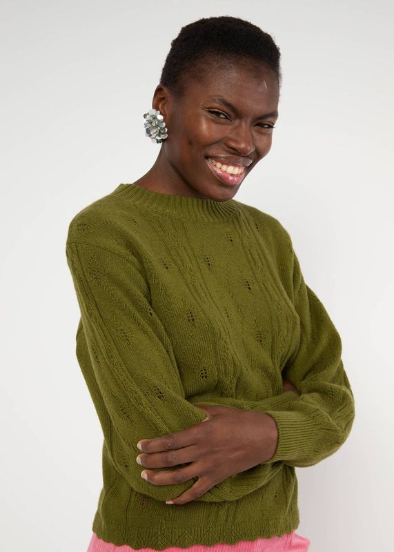 Blutsgeschwister Pullover Blutsgeschwister Pullover "Fine Craft Crew" grün