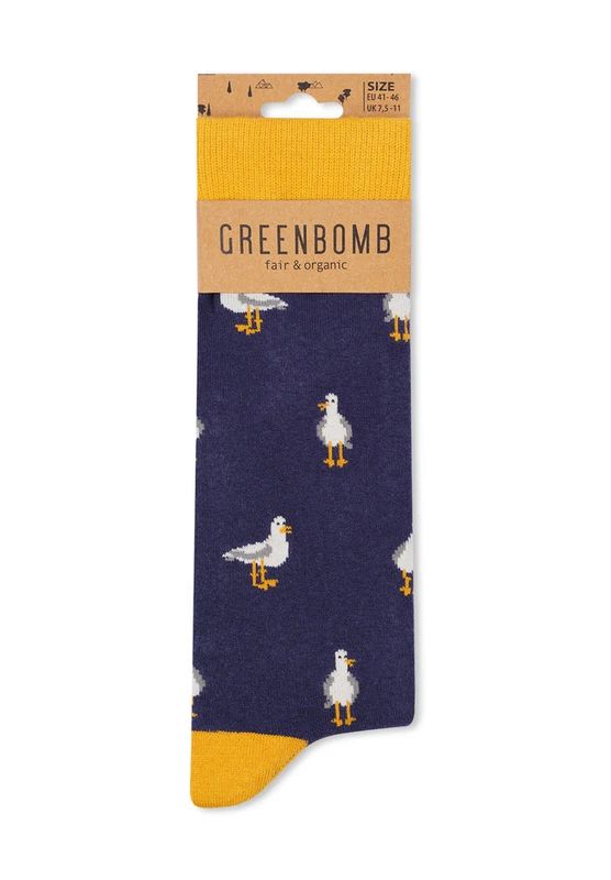 Greenbomb Socken Greenbomb Socken "Möwe" schwarz