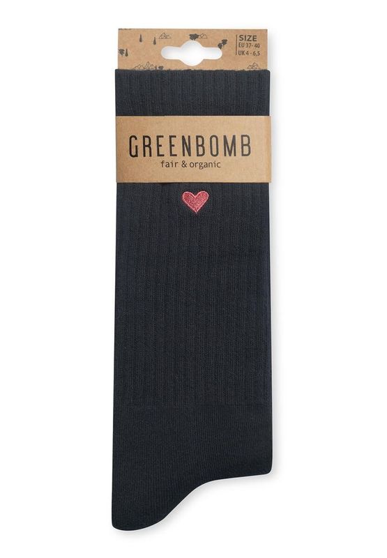 Greenbomb Socken Greenbomb Socken "Herz" schwarz