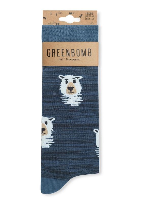 Greenbomb Socken Greenbomb Socken "Eisbär" blau