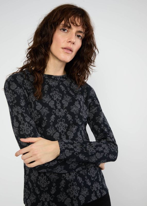 Blutsgeschwister Pullover Blutsgeschwister Pullover "Safe and Warm Turtle" grau/gemustert