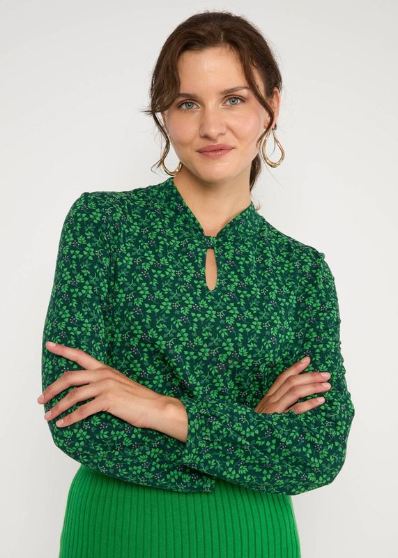 Blutsgeschwister Shirt Blutsgeschwister Shirt "Oh my Knot" grün/gemustert