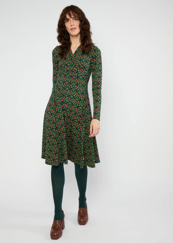 Blutsgeschwister Kleid Blutsgeschwister Kleid "Shalala Tralala" grün/rot gemustert