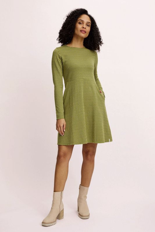 Tranquillo Kleid E140 grün/gemustert Tranquillo Kleid E140 grün/gemustert