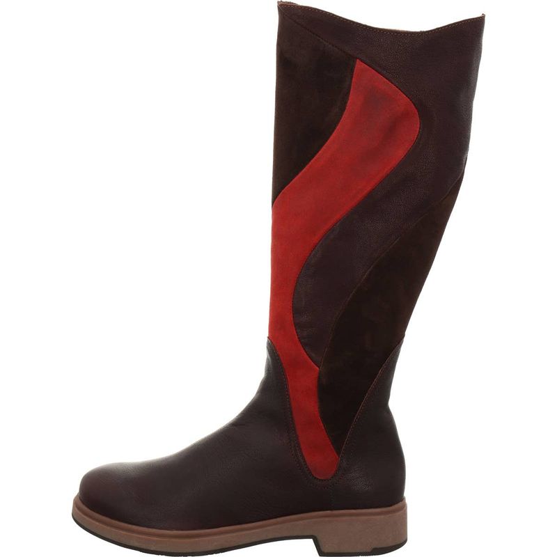 Think Stiefel "Cogita" braun/rot