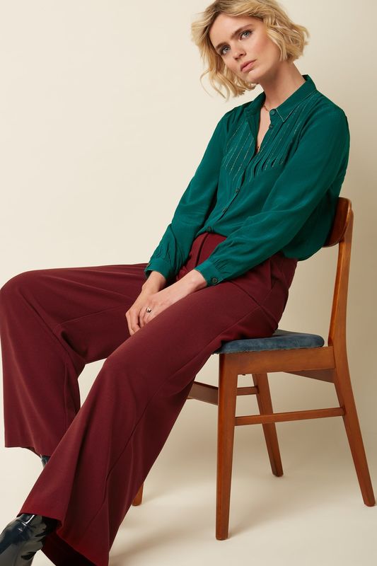 King Louie Hose mit weitem Bein weinrot King Louie Hose mit weitem Bein weinrot