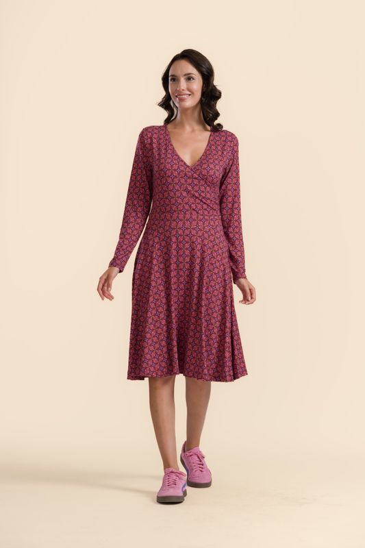 Lalamour Kleid Lalamour Kleid "Daisy" rosè/gemustert