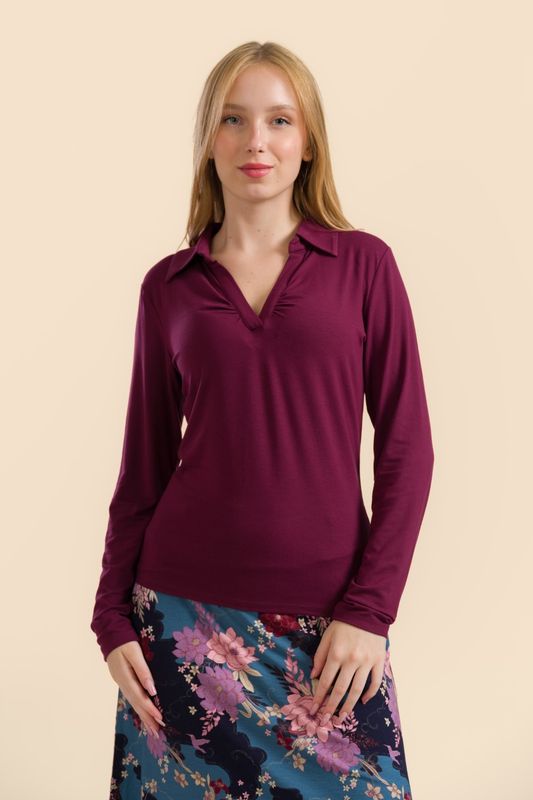Lalamour Bluse Lalamour Bluse "Suzy" bordeaux