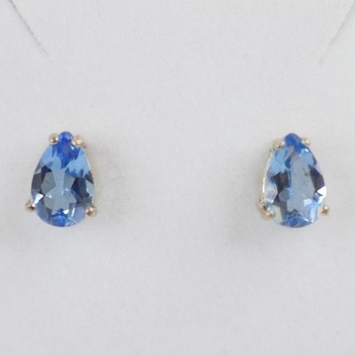 Tibetan Blue Obsidian Earrings Tibetan Blue Obsidian Earrings