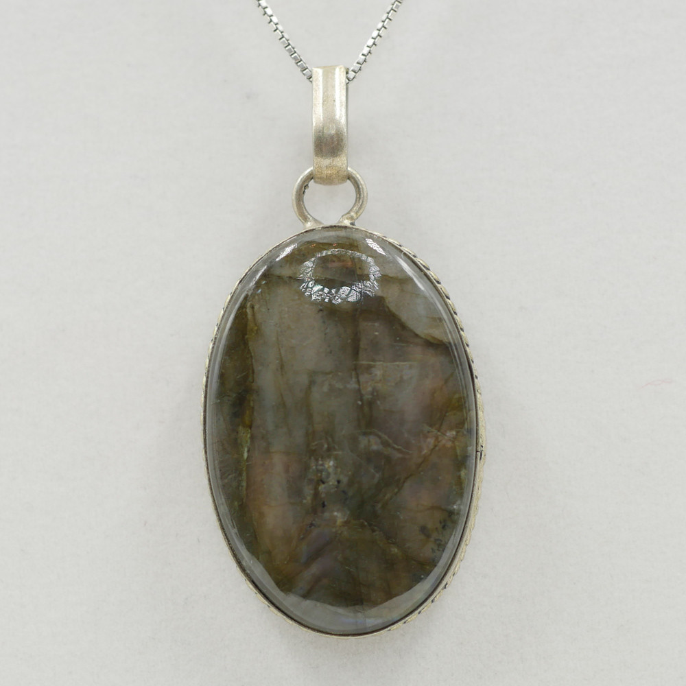 Labradorite Large Oval Pendant Labradorite Large Oval Pendant
