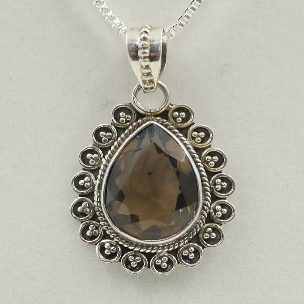 Smokey Quartz Tear Drop Pendant Smokey Quartz Tear Drop Pendant