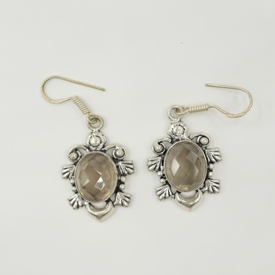 Smokey Quartz Turtle Earrings Smokey Quartz Turtle Earrings