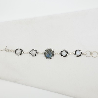Labradorite and Moon Stone Bracelet Labradorite and Moon Stone Bracelet