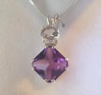 Amethyst mini magician with clear quartz Amethyst mini magician with clear quartz