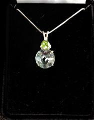 Green Obsidian Mini Radiant Heart with Tibetan Green Green Obsidian Mini Radiant Heart with Tibetan Green