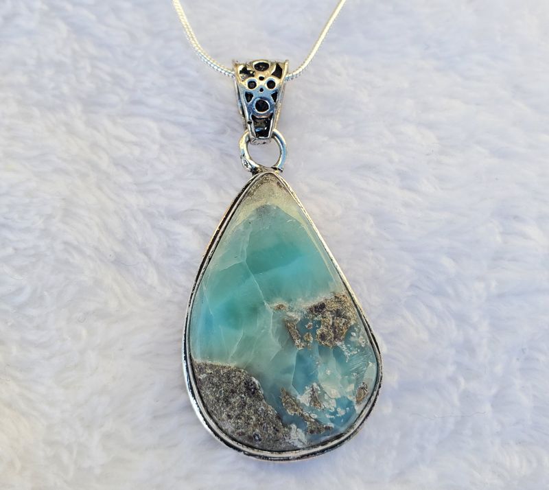 Larimar &amp; Copper Drop